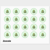 Christmas Cookies Round Stickers (Feuille)