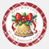 Christmas Cookies Round Stickers (Devant)