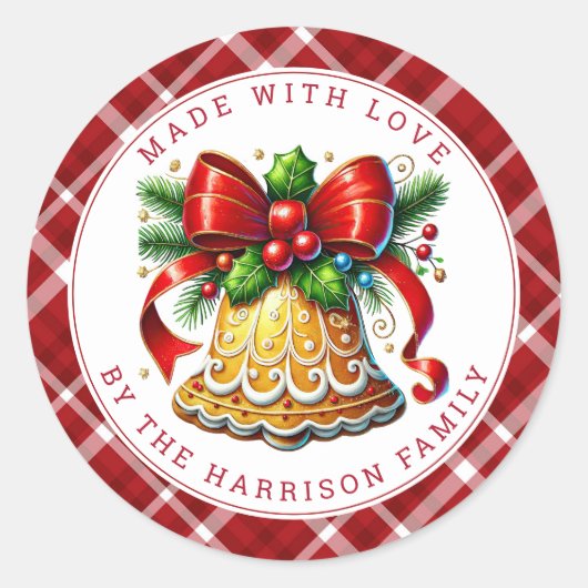 Christmas Cookies Round Stickers (Devant)