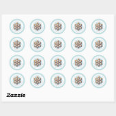 Christmas Cookies Round Stickers (Feuille)