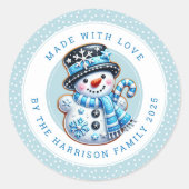 Christmas Cookies Round Stickers (Voorkant)