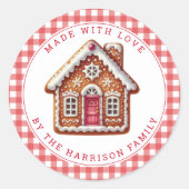 Christmas Cookies Round Stickers (Devant)