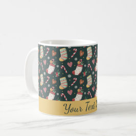 Christmas Cookies & Stockings Personalized Mug Koffiemok