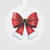 Christmas Coquette Bow Ornament (voorkant)