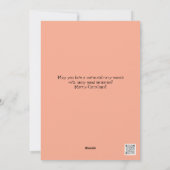 Christmas Cottage Art Holiday Flat Kaart (Achterkant)