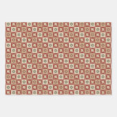 Christmas Country Star Quilt Blocks Inpakpapier Vel (Voorkant 2)