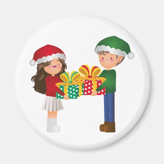 Christmas Couple Magnet (Devant)