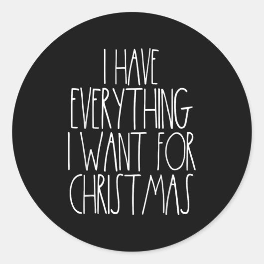 Christmas Couple Shirt Funny Xmas Matching I Have Ronde Sticker (Voorkant)