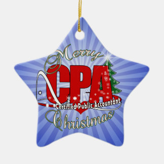 CHRISTMAS CPA Certified Public Accountant Keramisch Ornament