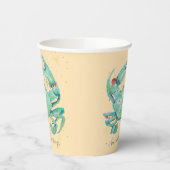 Christmas Crab Beach Papieren Bekers (Links)