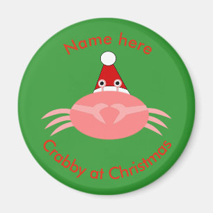 Christmas Crab Custom Magnet