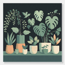 Christmas Cream Green Potted Planten