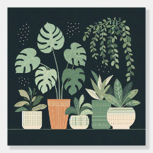 Christmas Cream Green Potted Planten