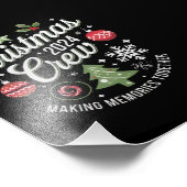 Christmas Crew 2024Familie Matching Kerstfeest Foto Afdruk (Hoek)