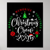 Christmas Crew 2025 Family Matching Pajama Poster (Voorkant)