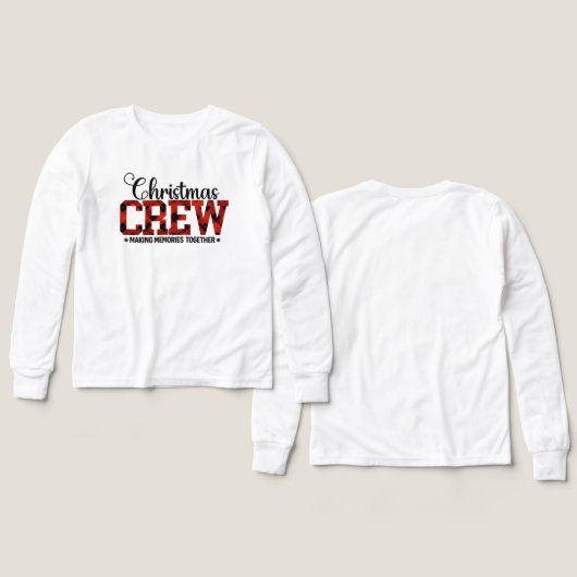 Christmas CREW – Buffalo Plaid Matching Family (Voorkant /achterkant)