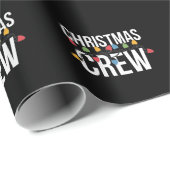 Christmas Crew Familie Kerstvakantie Cadeaupapier (Rol Hoek)