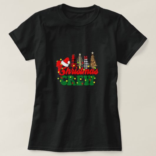 Christmas Crew Family Matching Buffalo Tree Xmas.p T-shirt (Design voorkant)