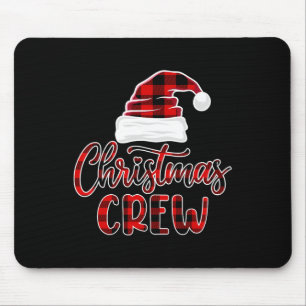Christmas Crew Family Matching Kerstman Elf Buff Muismat