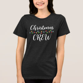 Christmas Crew Holiday Family Matching Tri-Blend Shirt