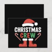 Christmas Crew kerstboom vakantie matching familie Briefkaart (Voorkant / Achterkant)