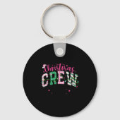 Christmas Crew Making Memories Together Xmas Light Sleutelhanger (Voorkant)
