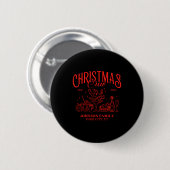Christmas Crew Matching Family Group Ronde Button 5,7 Cm (Voorkant /achterkant)