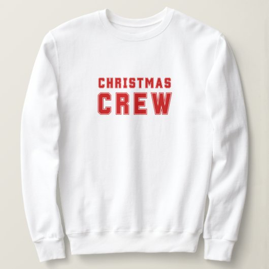 Christmas Crew Red Sweater (Design voorkant)