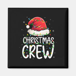 Christmas Crew Xmas Family Matching Pyjamas Mannen Magneet