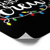 Christmas Crew Xmas Lights Familie Bijpassende Pyj Poster (Hoek)