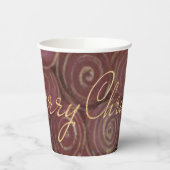 Christmas Crimson Papieren Bekers (Links)