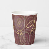 Christmas Crimson Papieren Bekers (Rechts)