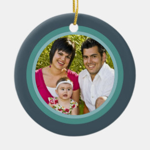 Christmas Cross Familie Foto Ornament