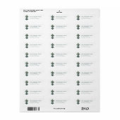 Christmas Cross Return Address Labels (Full Sheet)