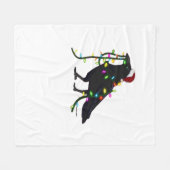 Christmas Crow Tis The Season Fleece Deken (Voorkant (Horizontaal))