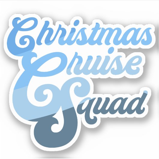 Christmas Cruise Squad Sticker (Voorkant)