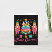 Christmas Crushing It Nutcracker - Funny Retro Ugl Kaart (Voorkant)