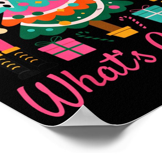 Christmas Crushing It Nutcracker - Funny Retro Ugl Poster (Hoek)