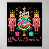 Christmas Crushing It Nutcracker - Funny Retro Ugl Poster (Voorkant)