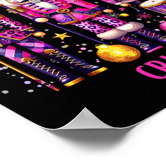 Christmas Crushing It Nutcracker - Funny Retro Ugl Poster (Hoek)