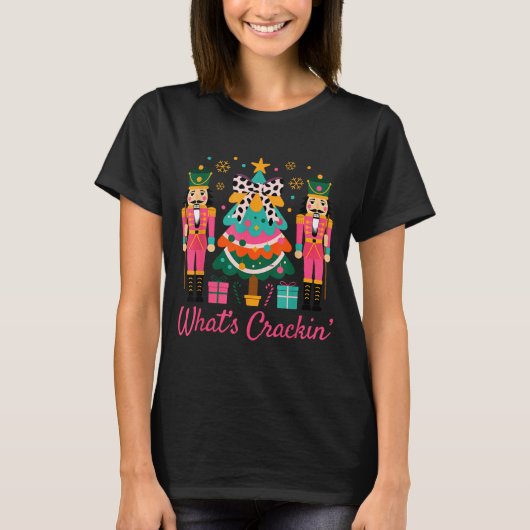 Christmas Crushing It Nutcracker - Funny Retro Ugl T-shirt (Voorkant)