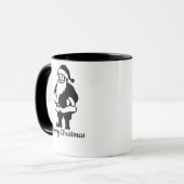 Christmas cup with Santa Claus Mok (Voorkant links)