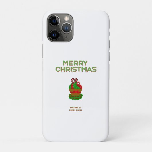 Christmas Cupcake Apple iPhone 11 Pro Coque (Dos)