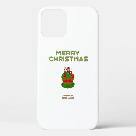 Christmas Cupcake Apple iPhone 12 Pro Coque (Verso)