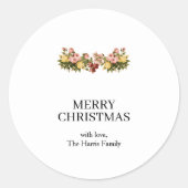 Christmas Custom Text Stickers Roll (Voorkant)