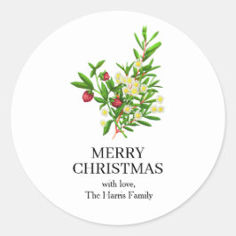 Christmas Custom Text Stickers Roll