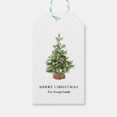 Christmas Custom Tree Gift Label Cadeaulabel (Voorkant)