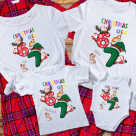 Christmas Customizable Family Crew Fun  T-shirt