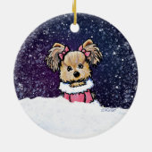 Christmas Cutie Yorkie Terrier Ornament (Achterkant)
