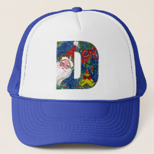CHRISTMAS D LETTER/SANTA CLAUS MET RODE RIBBON TRUCKER PET